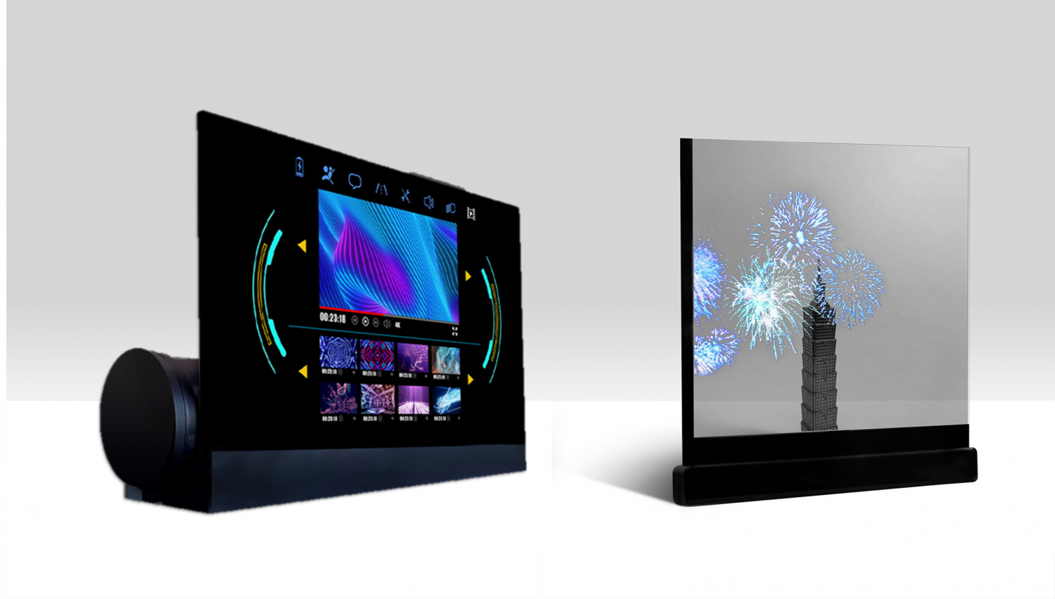 可卷式、折迭性、高透明